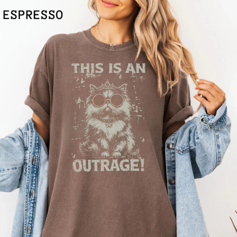 Vintage This Is An Outrage Shirt, Dungeon Crawler Carl T-shirt